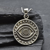 Gold Evil Eye Pendant - Symbolic Eye Pendant, Evil Eye Necklace