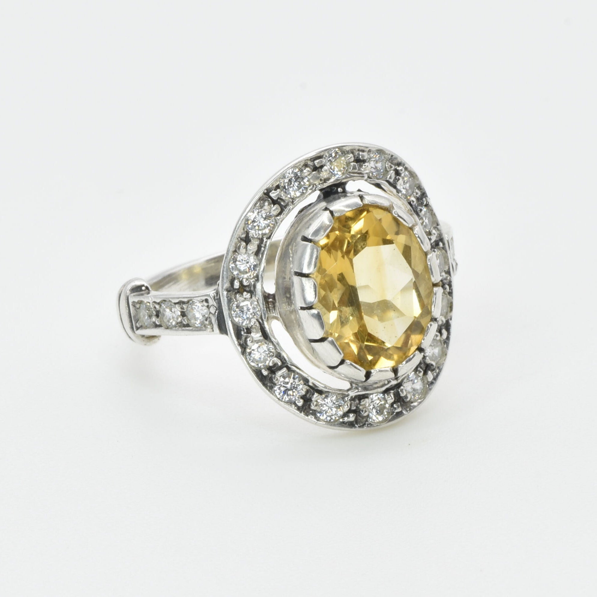 2550-R-nCI: Sterling Silver 925 Nartural Citrine