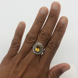 2550-R-nCI: Sterling Silver 925 Nartural Citrine