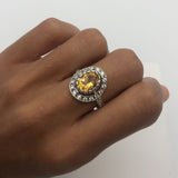 2550-R-nCI: Sterling Silver 925 Nartural Citrine
