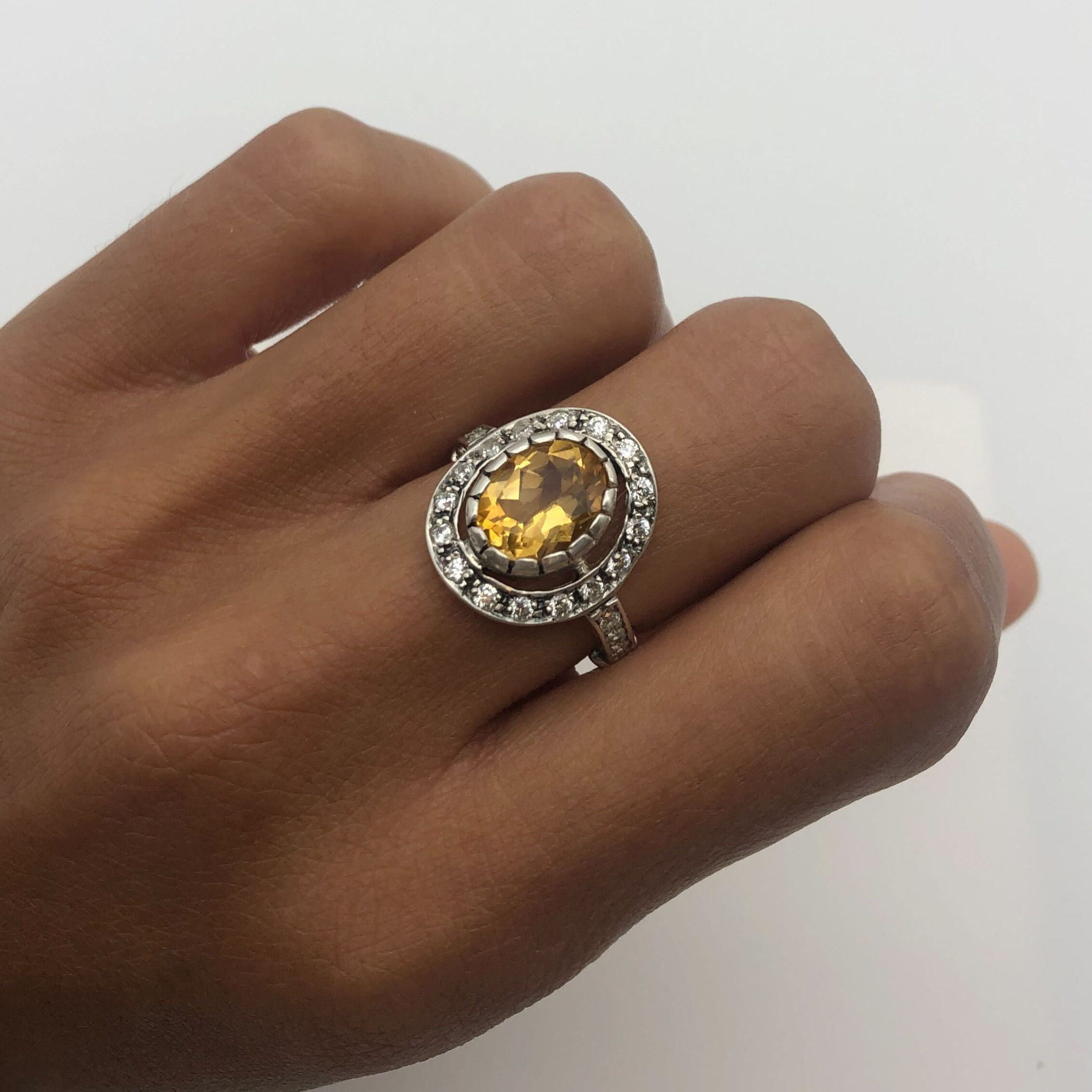 2550-R-nCI: Sterling Silver 925 Nartural Citrine