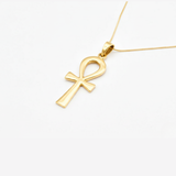 Stunning Ankh Pendant crafted in 18k Gold Vermeil, ideal for stylish everyday wear and memorable gift occasions.