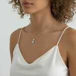 Adina Stone material options for 925 Sterling Silver, 18K Yellow Gold Vermeil, 18K White Gold Vermeil, 18K Rose Gold Vermeil.