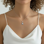 Elegant Silver Turtle Pendant - Detailed design in 925 Sterling Silver, perfect for animal lovers and special occasions.