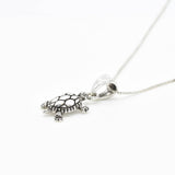 Charming Silver Tortoise Necklace - Unique 925 Sterling Silver design, perfect for daily wear and thoughtful gifts.