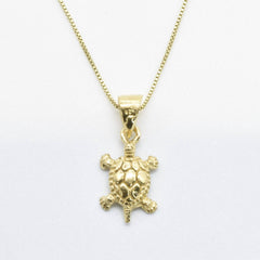 Gold Turtle Necklace- Animal Lover Gold Necklace, Small Turtle Necklace made in 18k Gold Vermeil. Ideal for everyday wear and perfect for birthday gifting and special occasions.