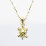 Gold Turtle Necklace- Animal Lover Gold Necklace, Small Turtle Necklace made in 18k Gold Vermeil. Ideal for everyday wear and perfect for birthday gifting and special occasions.