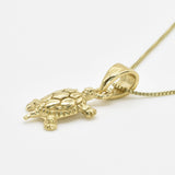 Small Gold Turtle Necklace - Elegant 18k Gold Vermeil piece, perfect for animal enthusiasts and gifting for special moments.