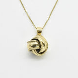Silver Knot Pendant - Love Knot Necklace - Infinity Knot Necklace