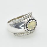 2497-R-nEOO-S: Sterling Silver 925 Ethiopain Opal
