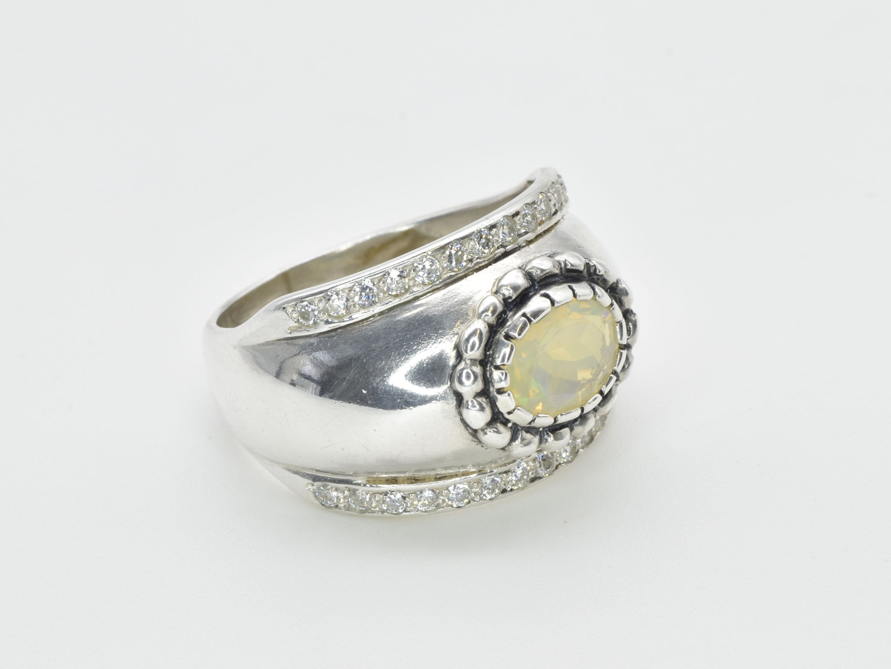 2497-R-nEOO-S: Sterling Silver 925 Ethiopain Opal