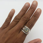 2497-R-nEOO-S: Sterling Silver 925 Ethiopain Opal