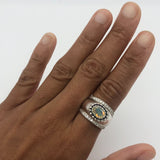 2497-R-nEOO-S: Sterling Silver 925 Ethiopain Opal