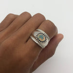2497-R-nEOO-S: Sterling Silver 925 Ethiopain Opal