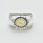 2497-R-nEOO-S: Sterling Silver 925 Ethiopain Opal