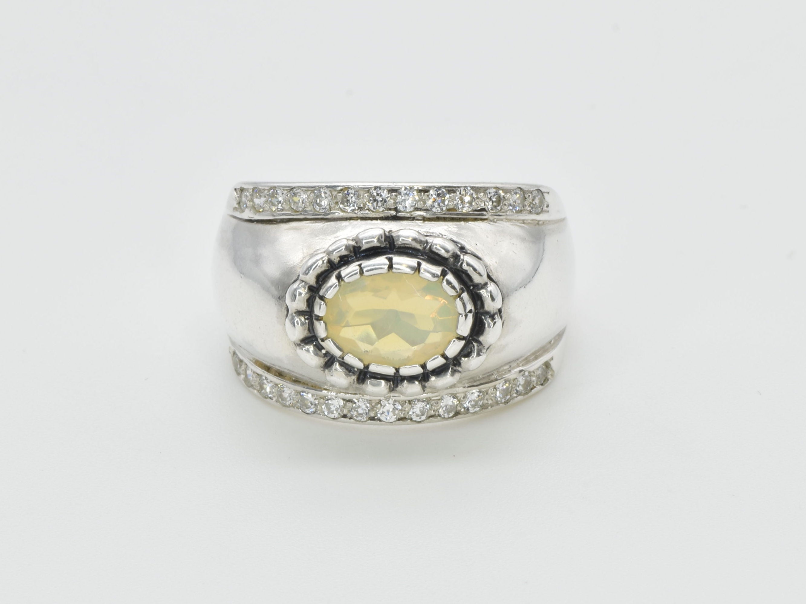 2497-R-nEOO-S: Sterling Silver 925 Ethiopain Opal