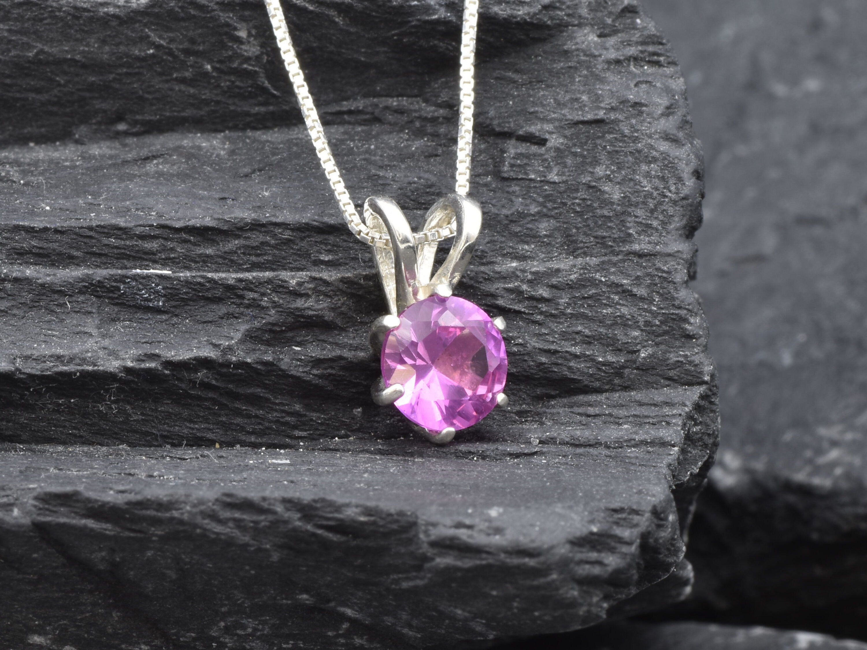 2748-P-cALE: Sterling Silver 925 Created Alexandrite