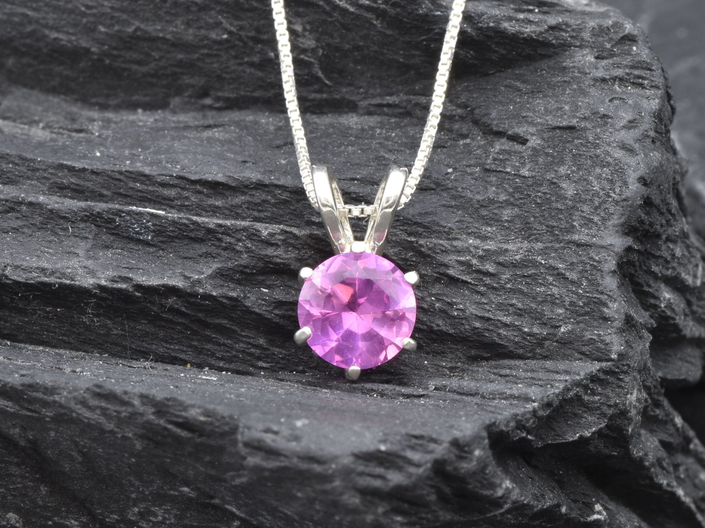 2748-P-cALE: Sterling Silver 925 Created Alexandrite