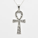 Gold Ankh Pendant - Vintage Cross Pendant, Ancient Necklace