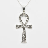 Gold Ankh Pendant - Vintage Cross Pendant, Ancient Necklace