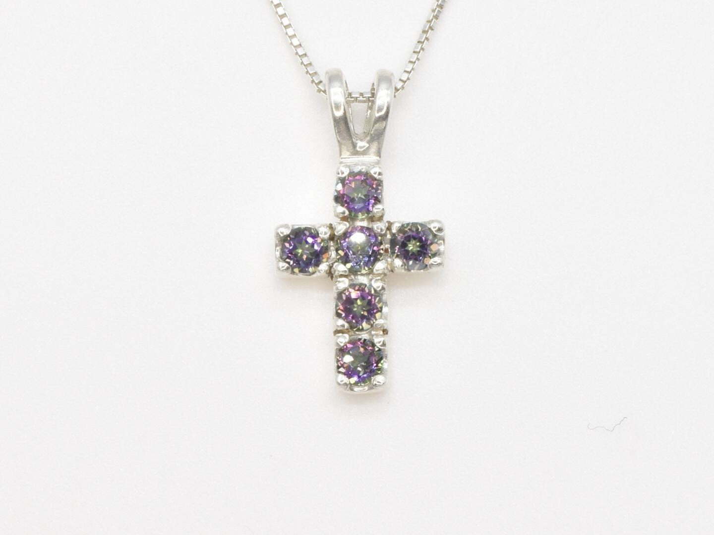 KK448-P-nMYT: Sterling Silver 925 Natural Mystic Topaz
