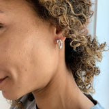 2874-E-cMOR: Sterling Silver 925 Created Morganite