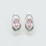 2874-E-cMOR: Sterling Silver 925 Created Morganite