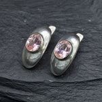 2874-E-cMOR: Sterling Silver 925 Created Morganite