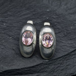 2874-E-cMOR: Sterling Silver 925 Created Morganite