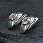 2874-E-cMOR: Sterling Silver 925 Created Morganite