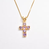 KK448-P-nAME: Gold Vermeil 18k Natural Amethyst