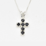 Onyx Cross Pendant - Silver Cross Necklace - Black Cross Necklace made in 925 Sterling Silver. Ideal for everyday wear and perfect for birthday gifting and special occasions.