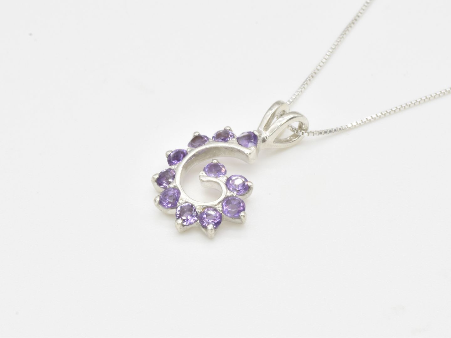 2299-P-nAME: Sterling Silver 925 Natural Amethyst