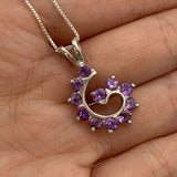 2299-P-nAME: Sterling Silver 925 Natural Amethyst