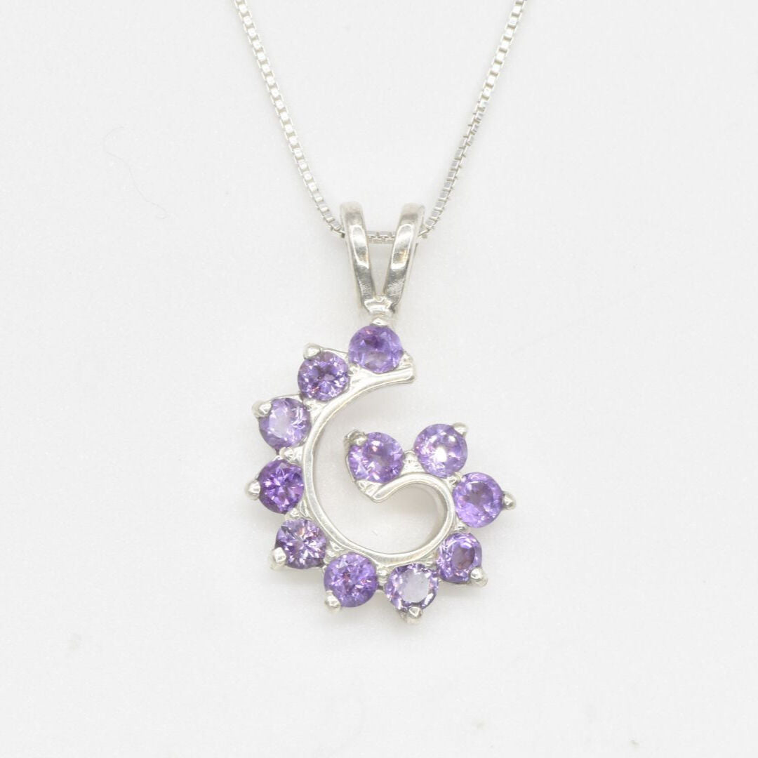 2299-P-nAME: Sterling Silver 925 Natural Amethyst