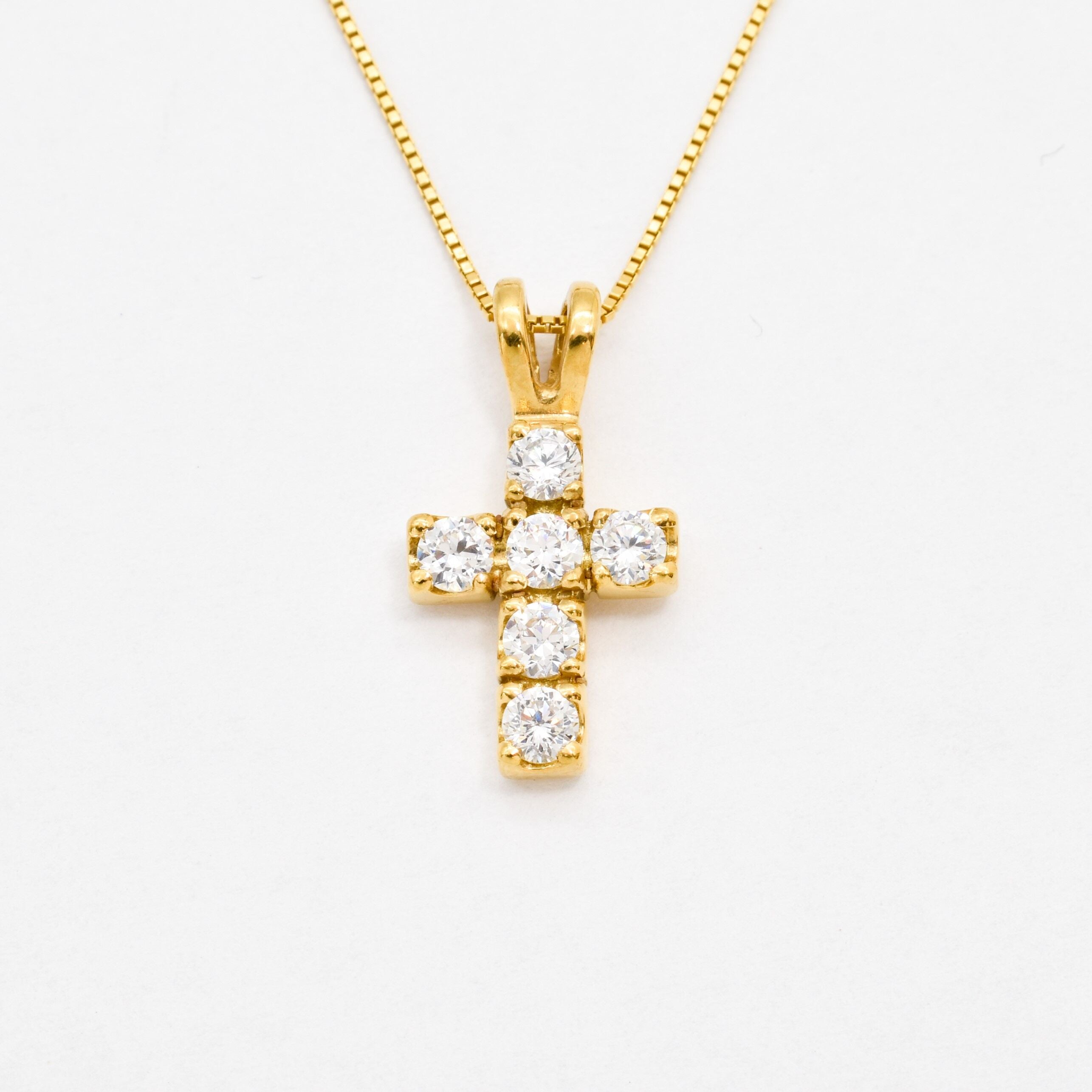 KK448-P-cCZZ: Gold Vermeil 18k