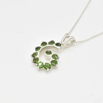 2299-P-nCDD: Sterling Silver 925 Natural Chrome Diopside