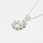 2299-P-nCDD: Sterling Silver 925 Natural Chrome Diopside