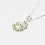 2299-P-nCDD: Sterling Silver 925 Natural Chrome Diopside