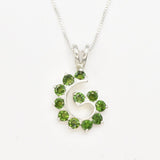 2299-P-nCDD: Sterling Silver 925 Natural Chrome Diopside
