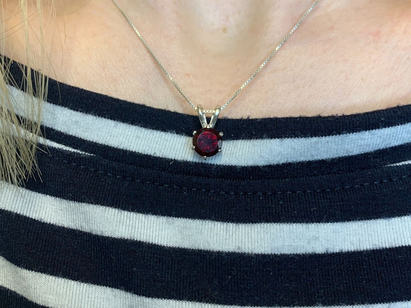 2748-P-nGAR: Sterling Silver 925 Natural Garnet