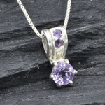 2911-P-nAME : Sterling Silver 925 Natural Amethyst