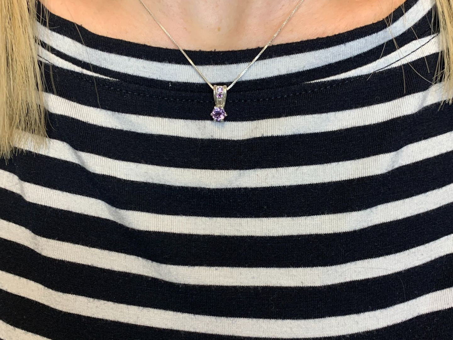 2911-P-nAME : Sterling Silver 925 Natural Amethyst