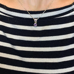 2911-P-nAME : Sterling Silver 925 Natural Amethyst