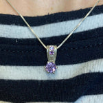 2911-P-nAME : Sterling Silver 925 Natural Amethyst
