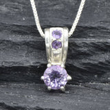 2911-P-nAME : Sterling Silver 925 Natural Amethyst