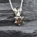 2748-P-nSST: Sterling Silver 925 Natural Smoky Topaz