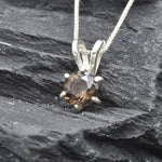 2748-P-nSST: Sterling Silver 925 Natural Smoky Topaz