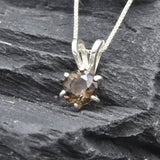 2748-P-nSST: Sterling Silver 925 Natural Smoky Topaz