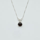2748-P-nSST: Sterling Silver 925 Natural Smoky Topaz